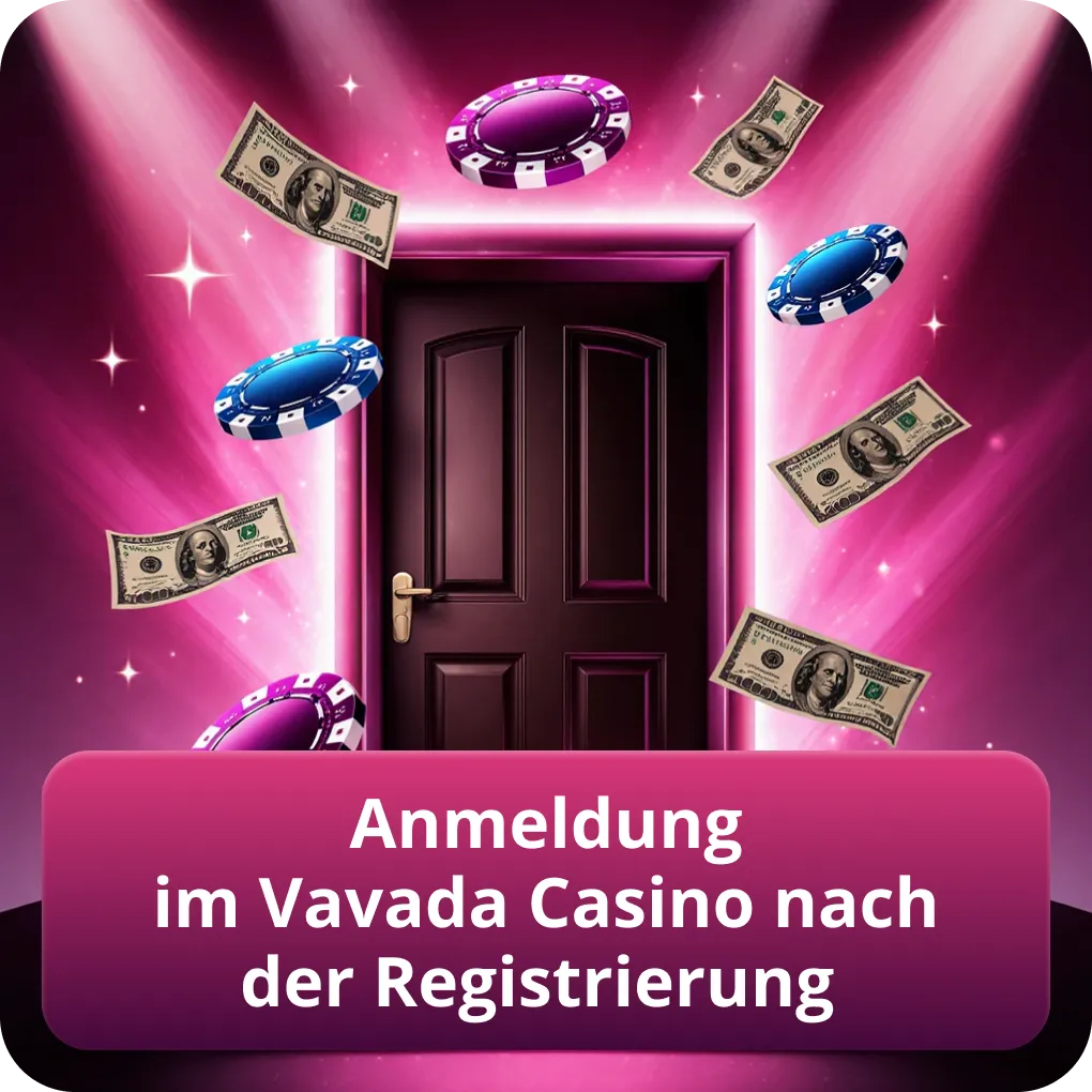 Anmeldung im Vavada Casino nach der Registrierung